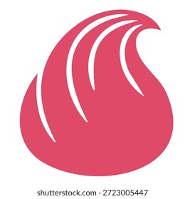 creative heart icon for wedding anniversary and sweet passion celebration graphic element