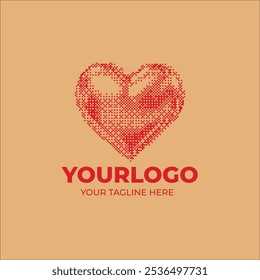 Logotipo creativo del corazón con EPS