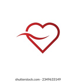 creative heart logo and symbol design vector template