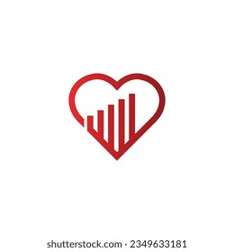 creative heart logo and symbol design vector template