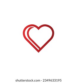 logotipo de corazón creativo y plantilla vectorial de diseño de símbolos
