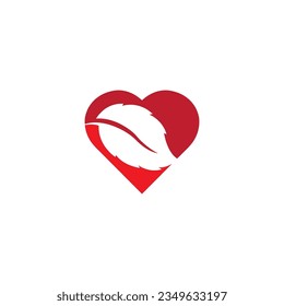 creative heart logo and symbol design vector template