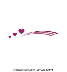logotipo de corazón creativo y plantilla vectorial de diseño de símbolos
Corazón, símbolo de amor y día de San Valentín. Icono rojo plano aislado en la ilustración del vector de fondo