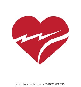 logotipo de corazón creativo y plantilla vectorial de diseño de símbolos
Corazón, símbolo de amor y día de San Valentín. Icono rojo plano aislado en la ilustración del vector de fondo
