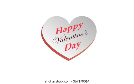 Creative heart shape for Happy Valentines Day