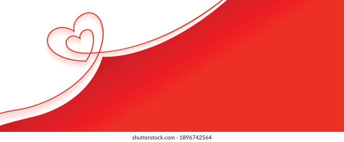 creative hearts banner with text space design