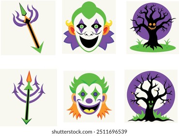 Creative Helloween icon line art Vector Art Illustration