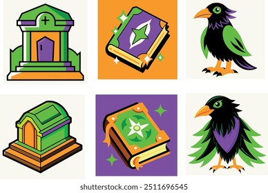 Creative Helloween icon line art Vector Art Illustration