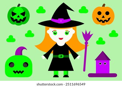 Creative Helloween icon line art Vector Art Illustration