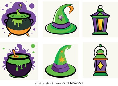 Creative Helloween icon line art Vector Art Illustration