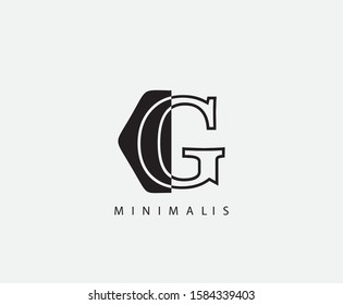 Creative Hexa G Letter Logo Icon , Geometric Concept Design
