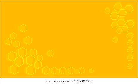 Creative hexagon bee hive design background 