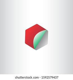 Creative hexagon Corporate style vector logo design template.