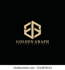 creative hexagon EG initial letter logo