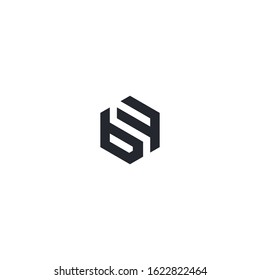 Creative Hexagon Letter B and Letter F Logo Design