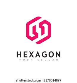Creative Hexagon logo vector design 