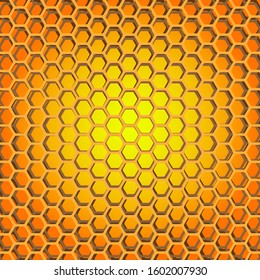 creative hexagones background in orange colors