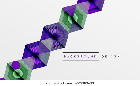 Creative hexagons geometric shapes design