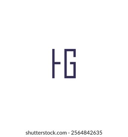 Creative HG, GH letter logo design template elements. Modern abstract digital alphabet letter logo.