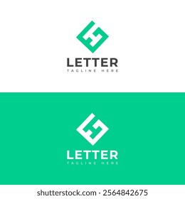 Creative HG, GH letter logo design template elements. Modern abstract digital alphabet letter logo.