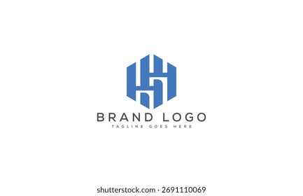 Logotipo creativo de HH para Branding y Startups.