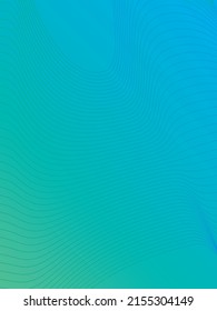 Creative high-end business technology green blue gradient line poster vector background