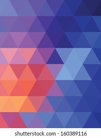 Creative hipster geometric abstract triangles background