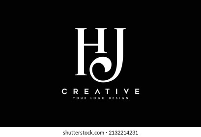 Creative HJ, JH initial letter monogram business logo design vector template 
