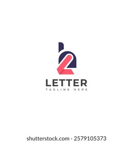Creative HL, LH letter logo design