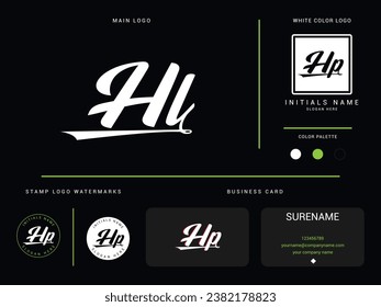 Logotipo Hl Creativo, Letra Hl lh Única Letra Vector Art Para Su Finanzas O Negocio
