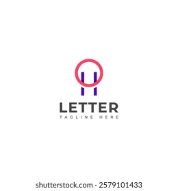 Creative HO, OH letter logo design