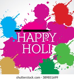 creative holi festival concept vector 