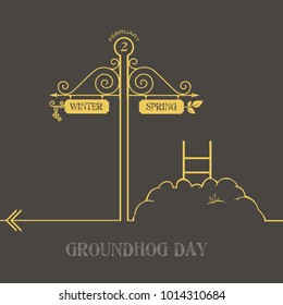 Creative with the holiday Groundhog Day, and a pointer to the winter and spring