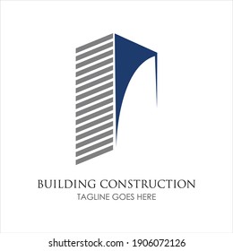 Creative Home Building Concept Logo Design Template