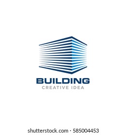 Creative Home Building Concept Logo Design Template