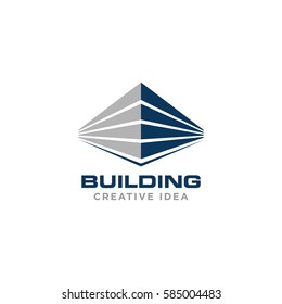 Creative Home Building Concept Logo Design Template