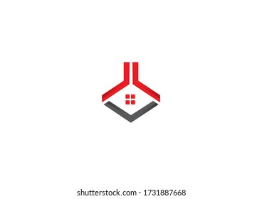 Creative Home Building Symbol Logo Icon Design