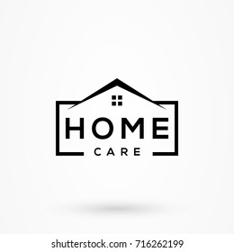 creative home care logo detailing with clean background