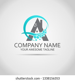 creative home clean vector logo design template 19