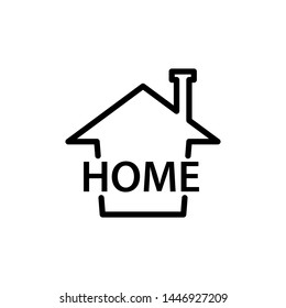 creative home concept icon design