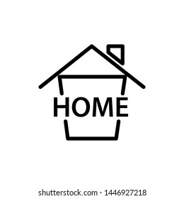 creative home concept icon design