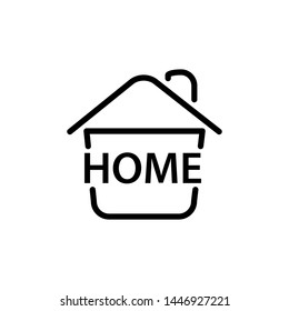 creative home concept icon design