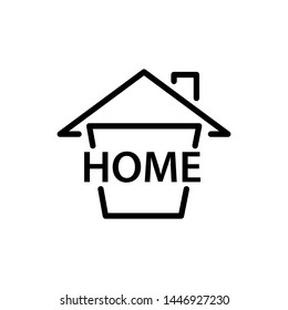 creative home concept icon design