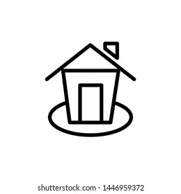creative home concept icon design