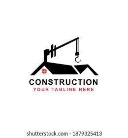 Plantilla de diseño de logotipo de construcción de viviendas creativas
