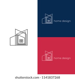 Creative home design decoration logo. Good for architect branding or housing agency.