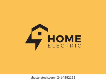 creative home electric logo icon vector design