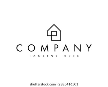 creative home house real estate property logo design