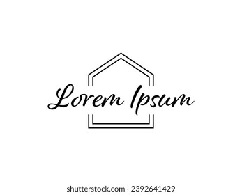 creative home house real estate property logo design