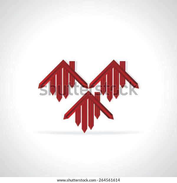 Creative Home Icon Created Pencil Stock Vector (Royalty Free) 264561614 ...